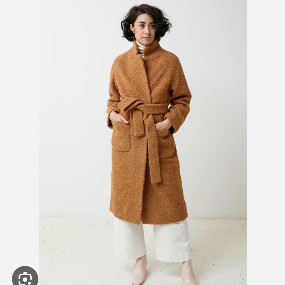 Ganni Tan Wool Coat